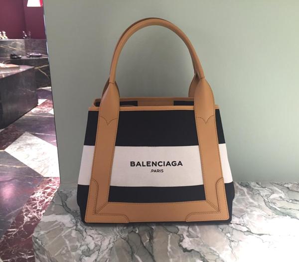 2016新色 BALENCIAGA バレンシアガ トートバッグ コピー 大人気 新作 キャンバスバッグ ボーダー 6060301